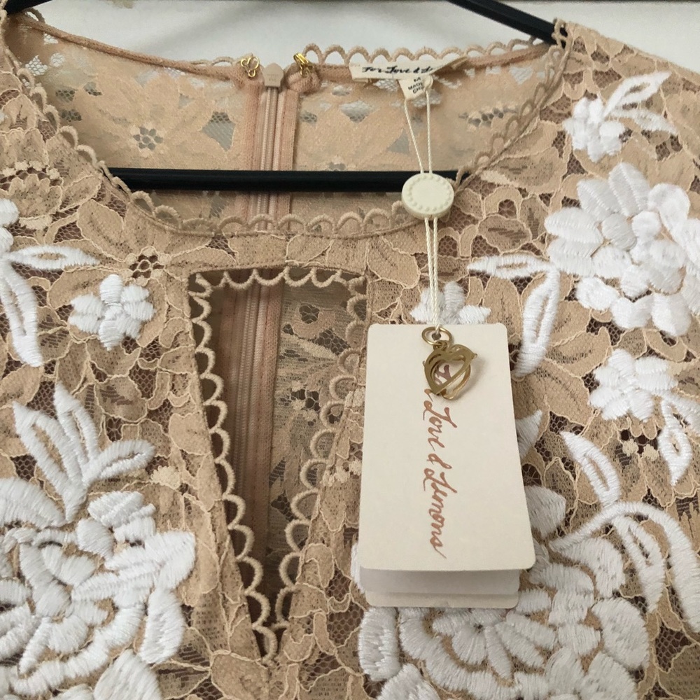 For Love and Lemons Mallorca Embroidered Dress M